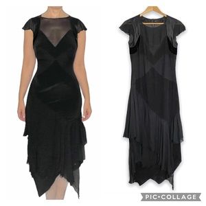 Proenza Schouler Silk Asymmetrical Hem Dress